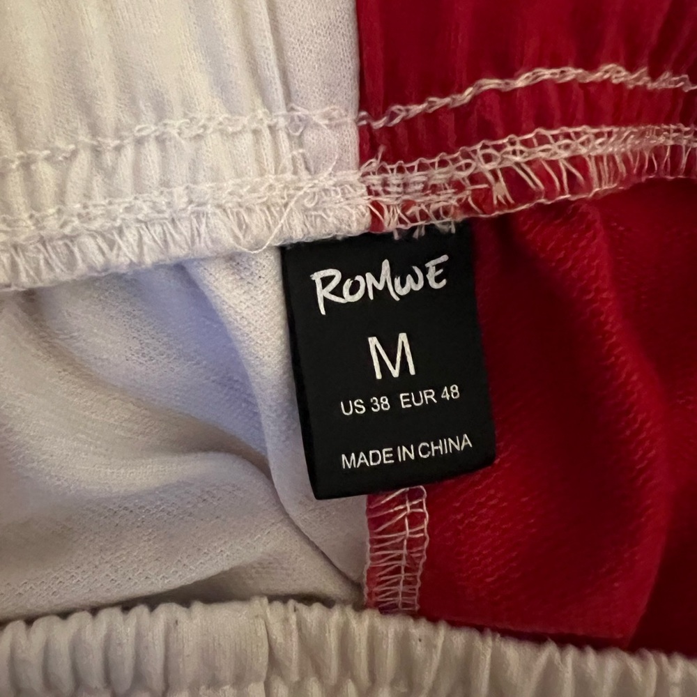 SHEIN White & Red “DRAGONS” Shorts - Picture 4 of 4